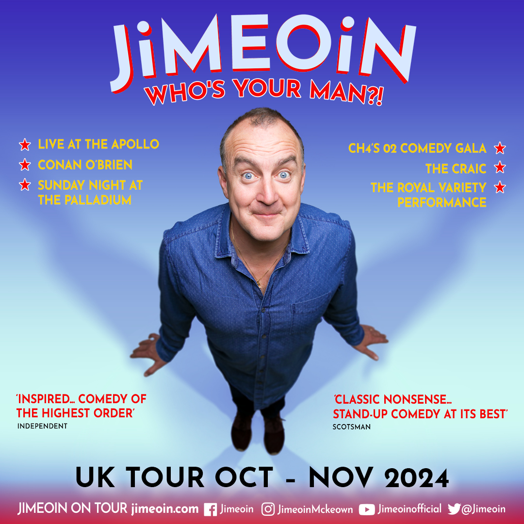 Jimeoin tour poster