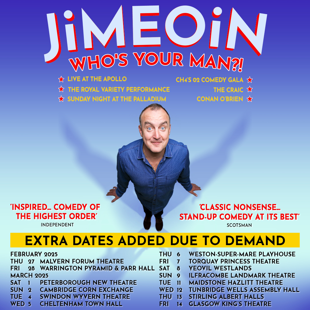 Jimeoin tour poster